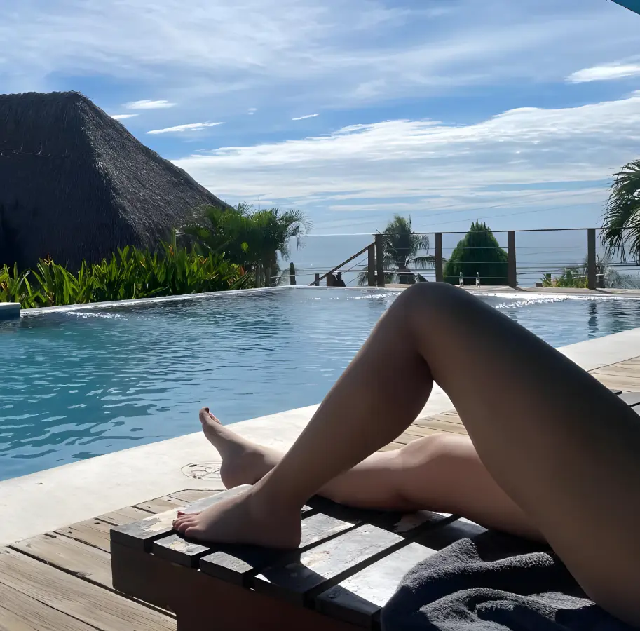 Lounging at the Kayu Resort Pool, guest photo by Joel from United States, Executive Suite 2 nights, November 2021 10 out of 10 exceptional rating, via booking.com